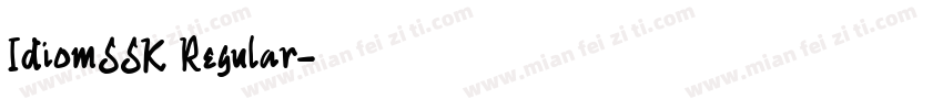 IdiomSSK Regular字体转换
